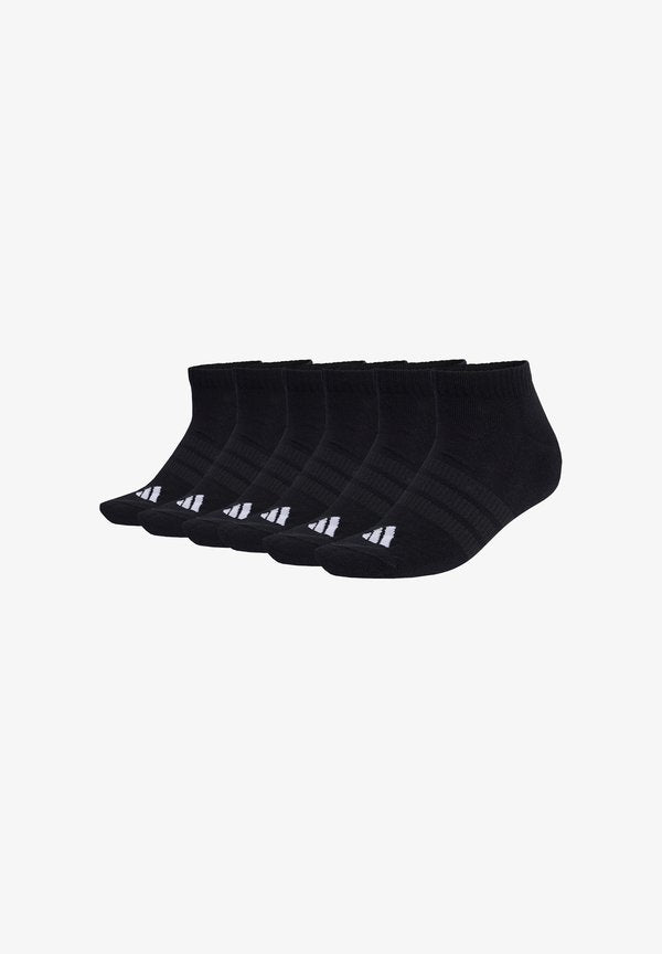 adidas Performance UNISEX CUSHIONED ESSENTIALS LOW CUT 6 PAIR PACK - Sneaker socks - black
