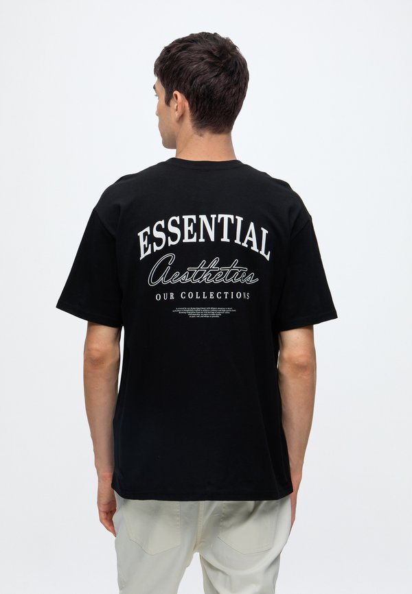 Jack & Jones JJEORGANIC RELAXED STUDIO TEE - Print T-shirt - black