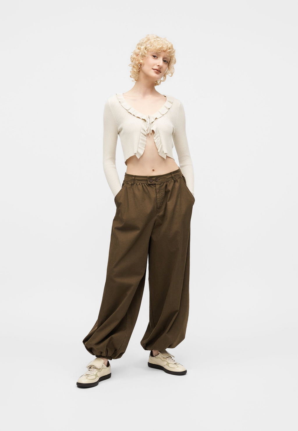 ONLY ONLMILA SHORT RUFFLE CARDIGAN