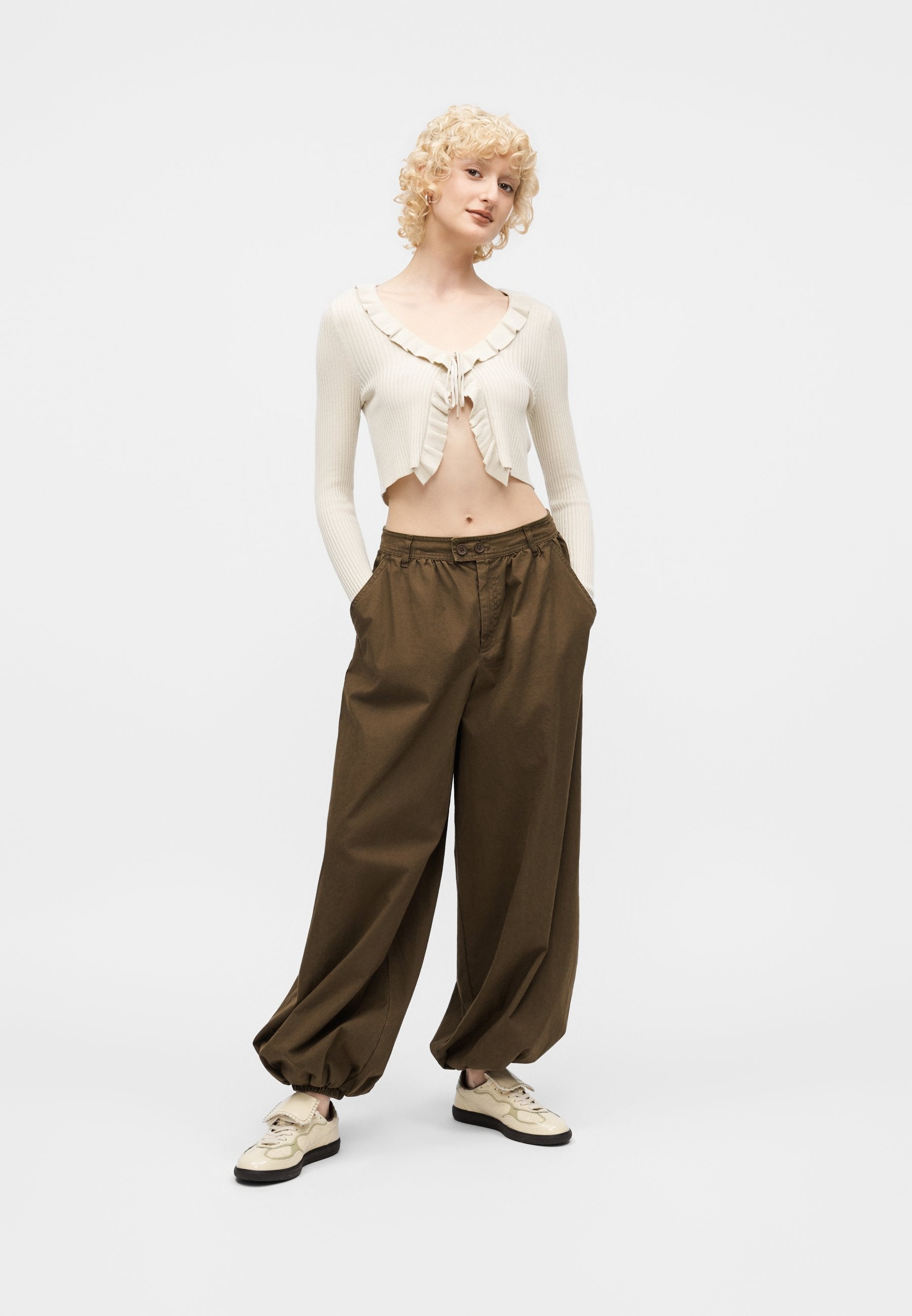 ONLY ONLMILA SHORT RUFFLE CARDIGAN