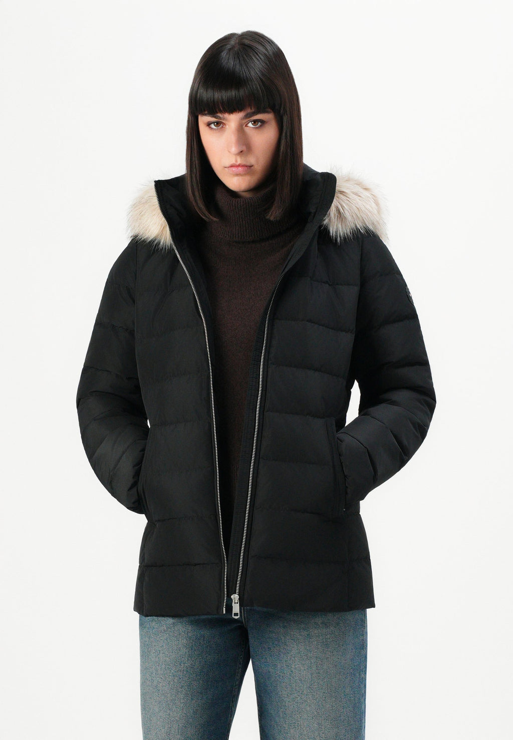 SLIM JACKET WITH FUR Media 5
