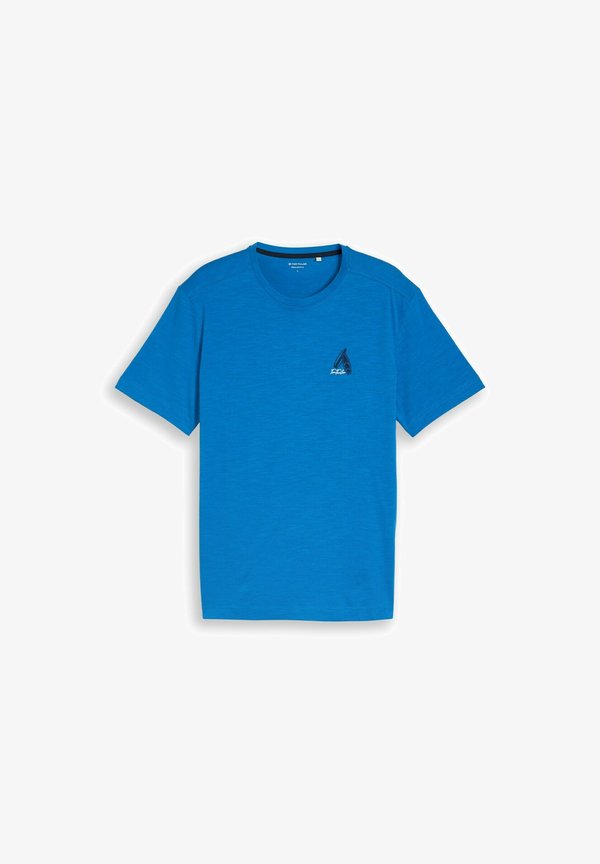 TOM TAILOR TOM TAILOR T-SHIRT T-SHIRT MIT STICKEREI - Print T-shirt - surf blue