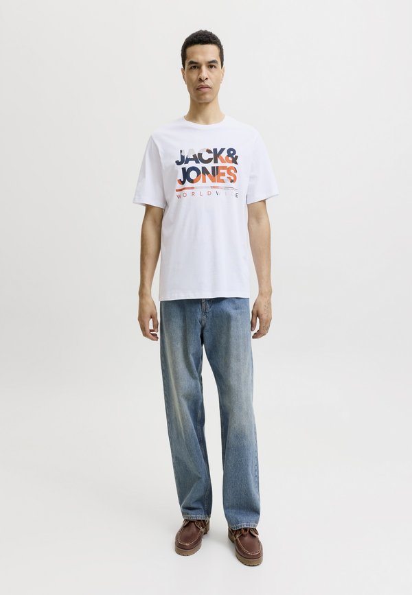Jack & Jones LUKE 5 PACK - Print T-shirt - white/black/dark blue