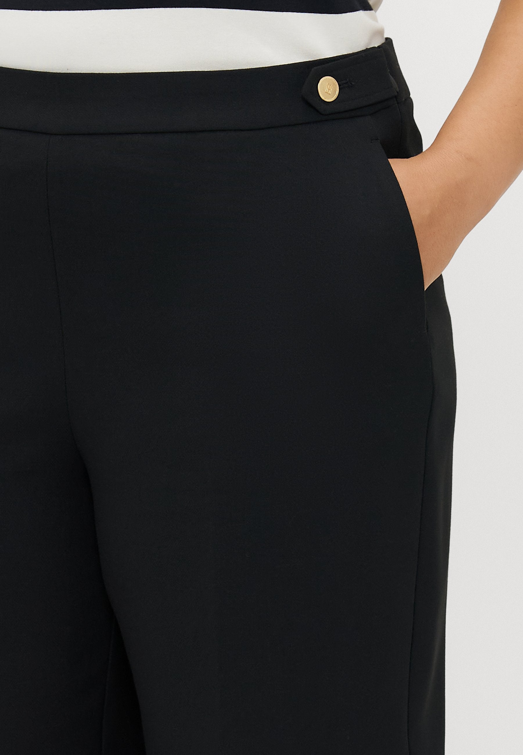 CURVE PRESSED CREASE STRAIGHT LEG TROUSERS Media 5