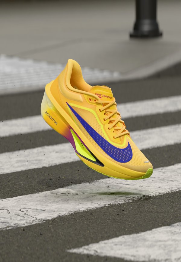 Nike Performance ZOOM FLY  - Road running shoes - citron pulse/indigo burst/volt ice/hyper violet/blue void/alabaster