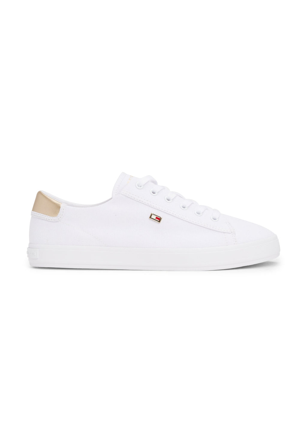 METALLIC HEEL CANVAS TRAINERS Media 5