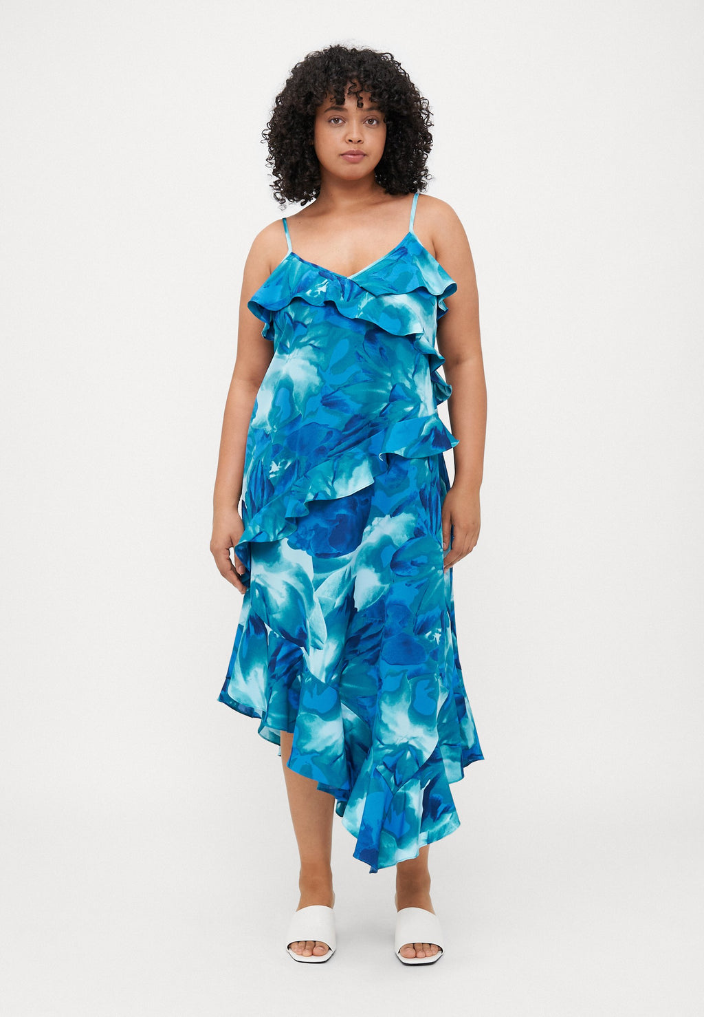 CARROSAL STRAP FRILL ANKLE DRESS Media 3