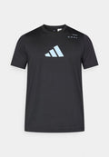 adidas Performance CATEGORY GRAPHIC - Sports T-shirt - black