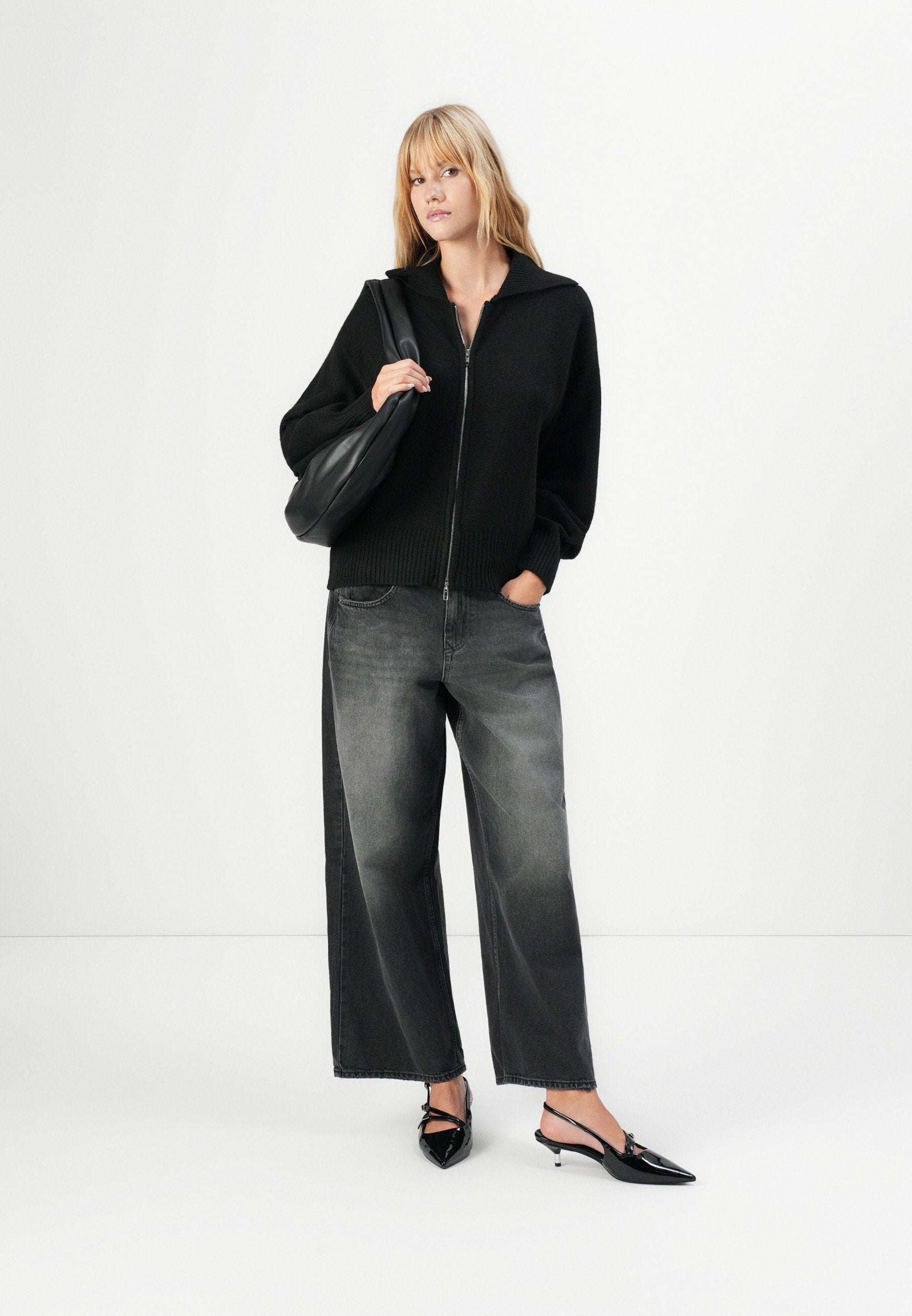 Pieces PCMALOU LONG SLEEVE ZIP