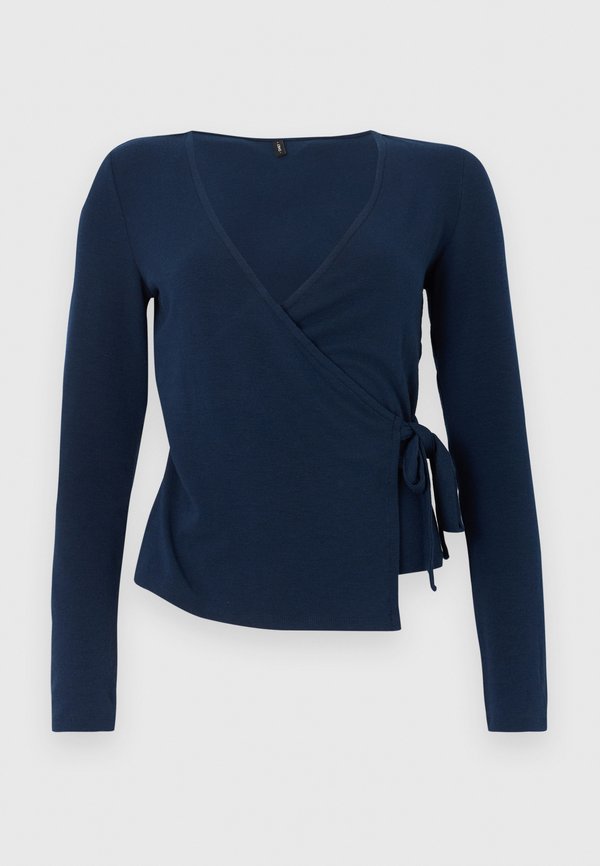 ONLY ONLVIRRO WRAP CARDIGAN - Cardigan - navy