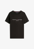 Tommy Hilfiger CORE LOGO TEE - Print T-shirt - black