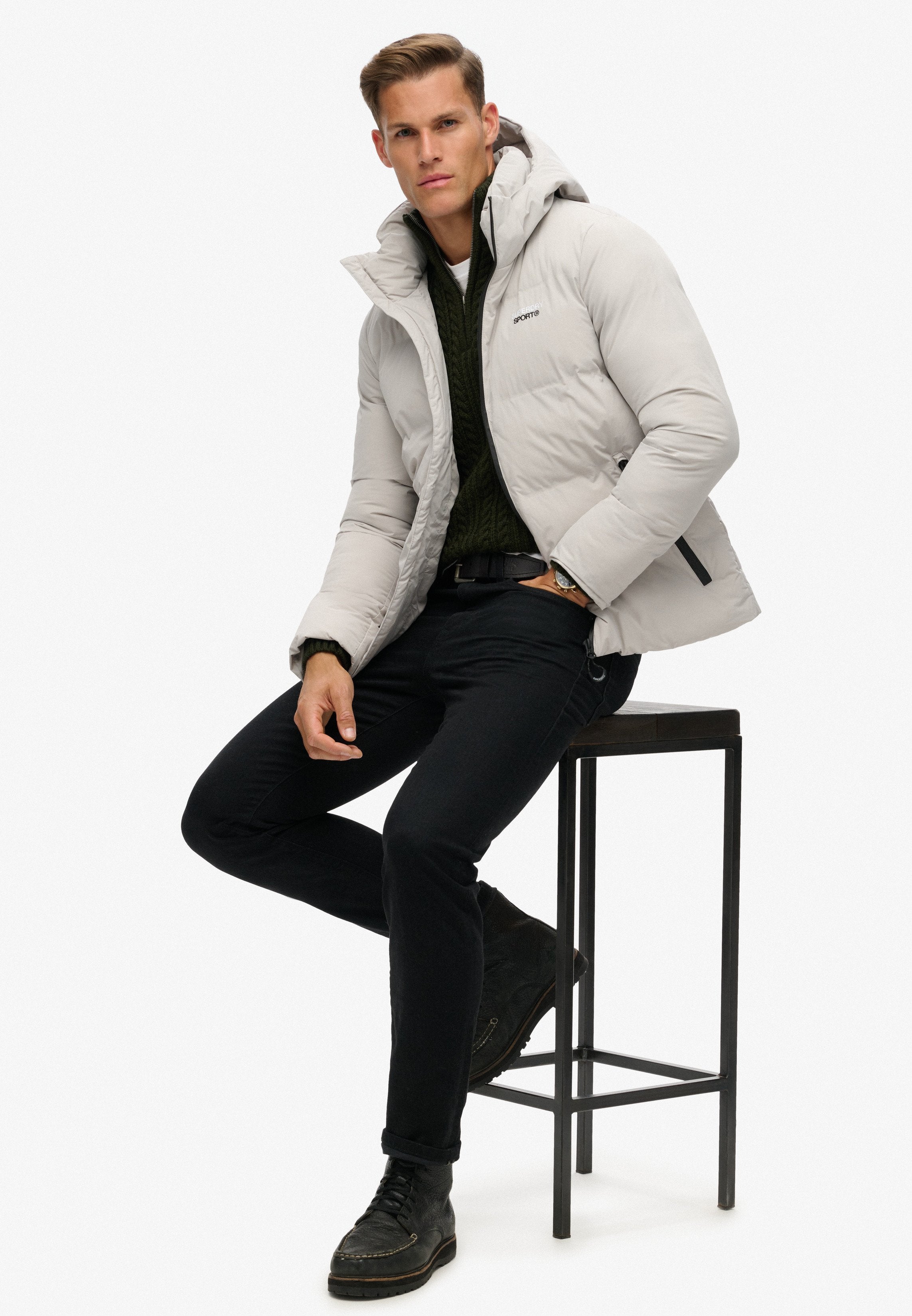 Superdry & Co HOODED BOXY PUFFER