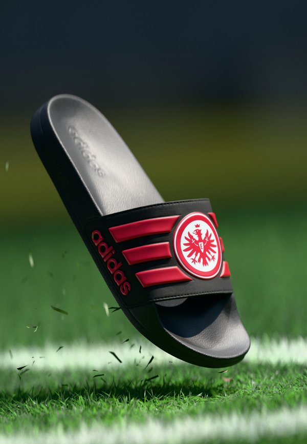 adidas Performance ADILETTE SHOWER FRANKFURT - Pool slides - core black/sge red
