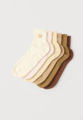 adidas Originals MID ANKLE SCK 6 PACK UNISEX - Socks - cream white/wonder quartz/sand strata