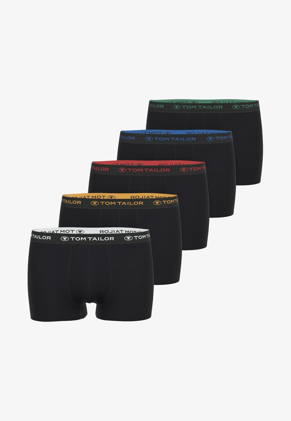 TOM TAILOR 5 PACK - Trunks - schwarz dunkel uni