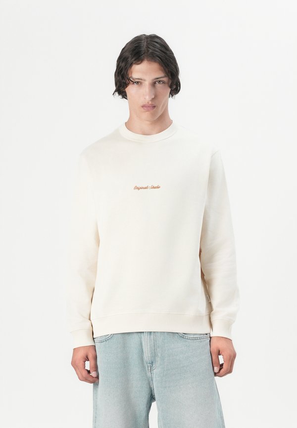 Jack & Jones JORNORREBRO EMB SWEAT CREW NOOS - Sweatshirt - antique white