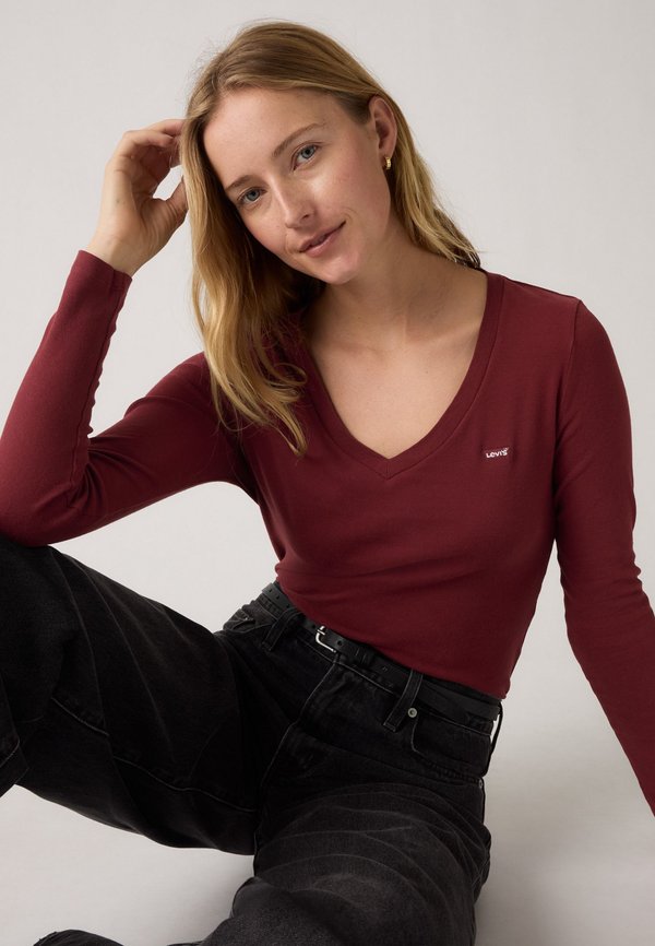 Levi's® ESSENTIAL - Long sleeved top - dark red