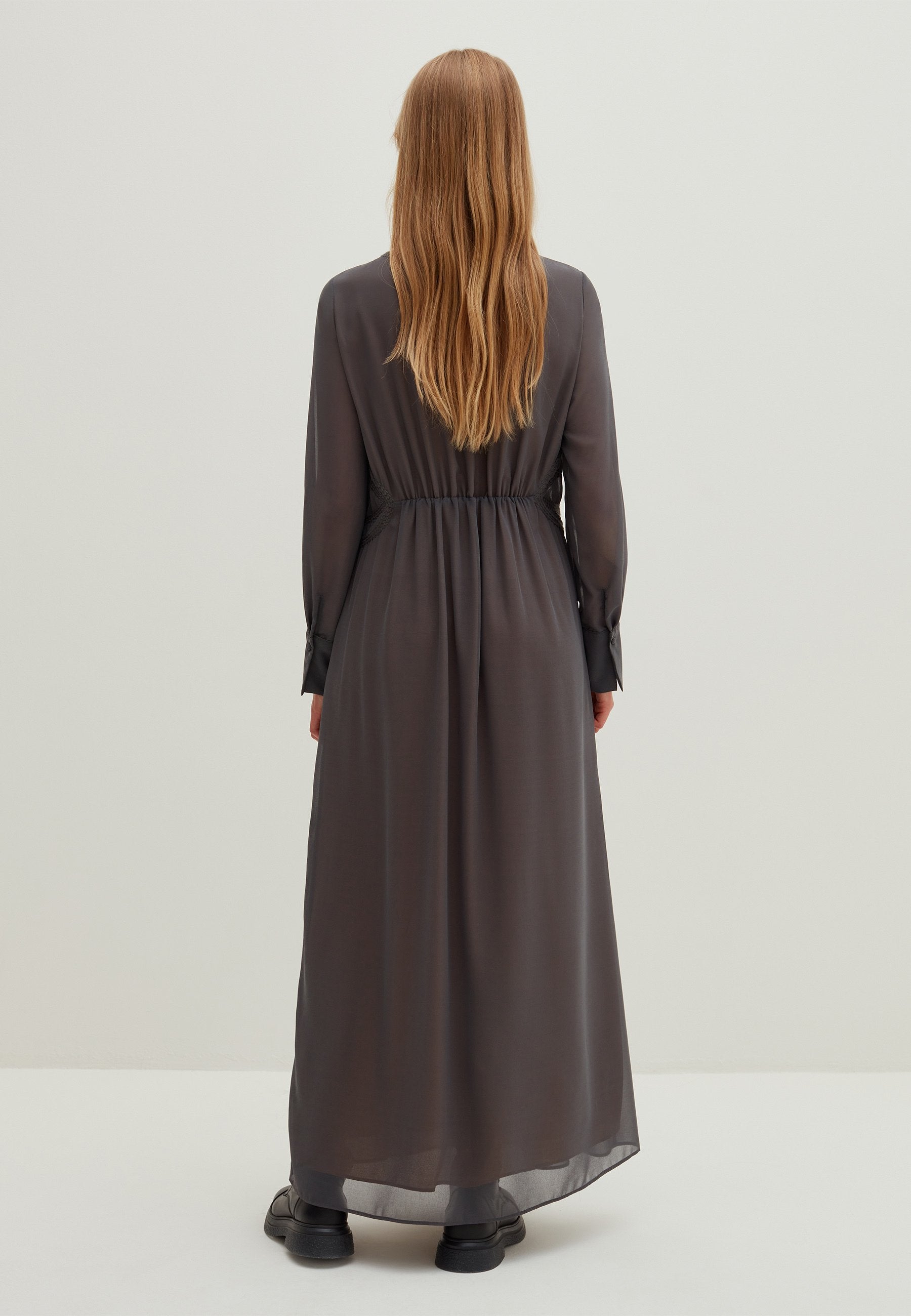 Stefanel LONG EMPIRE-STYLE WITH EMBROIDERY