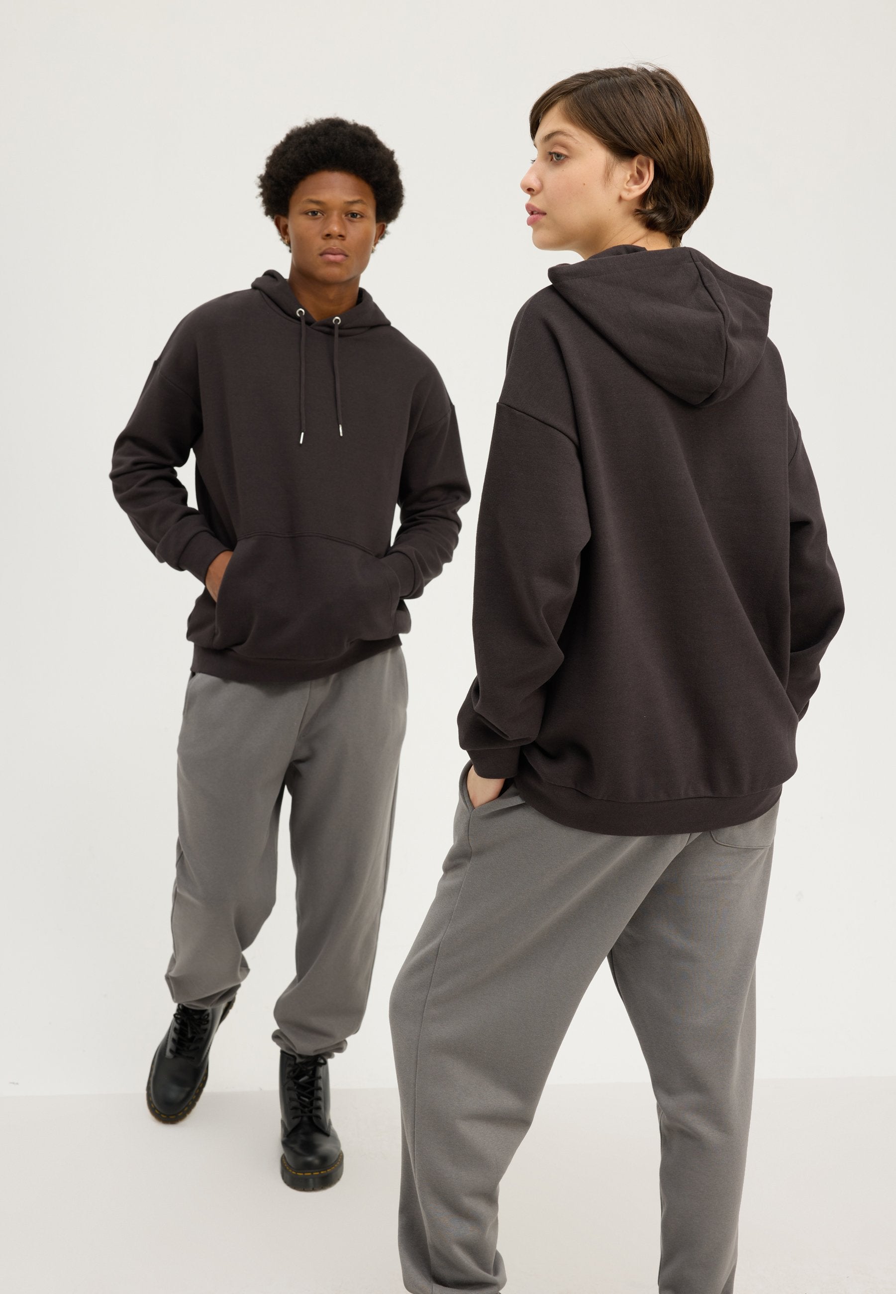 YOURTURN UNISEX 2 PACK RELAXED FIT HOODIE