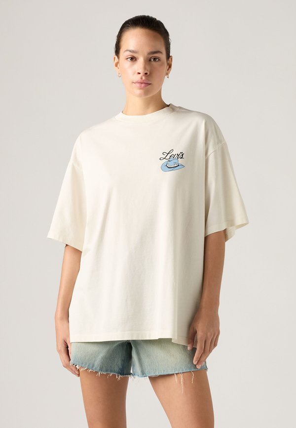 Levi's® SHORT STACK TEE - Print T-shirt - egret