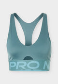 Nike Performance SCULPT BRA - Medium support sports bra - mineral slate/denim turquoise/white