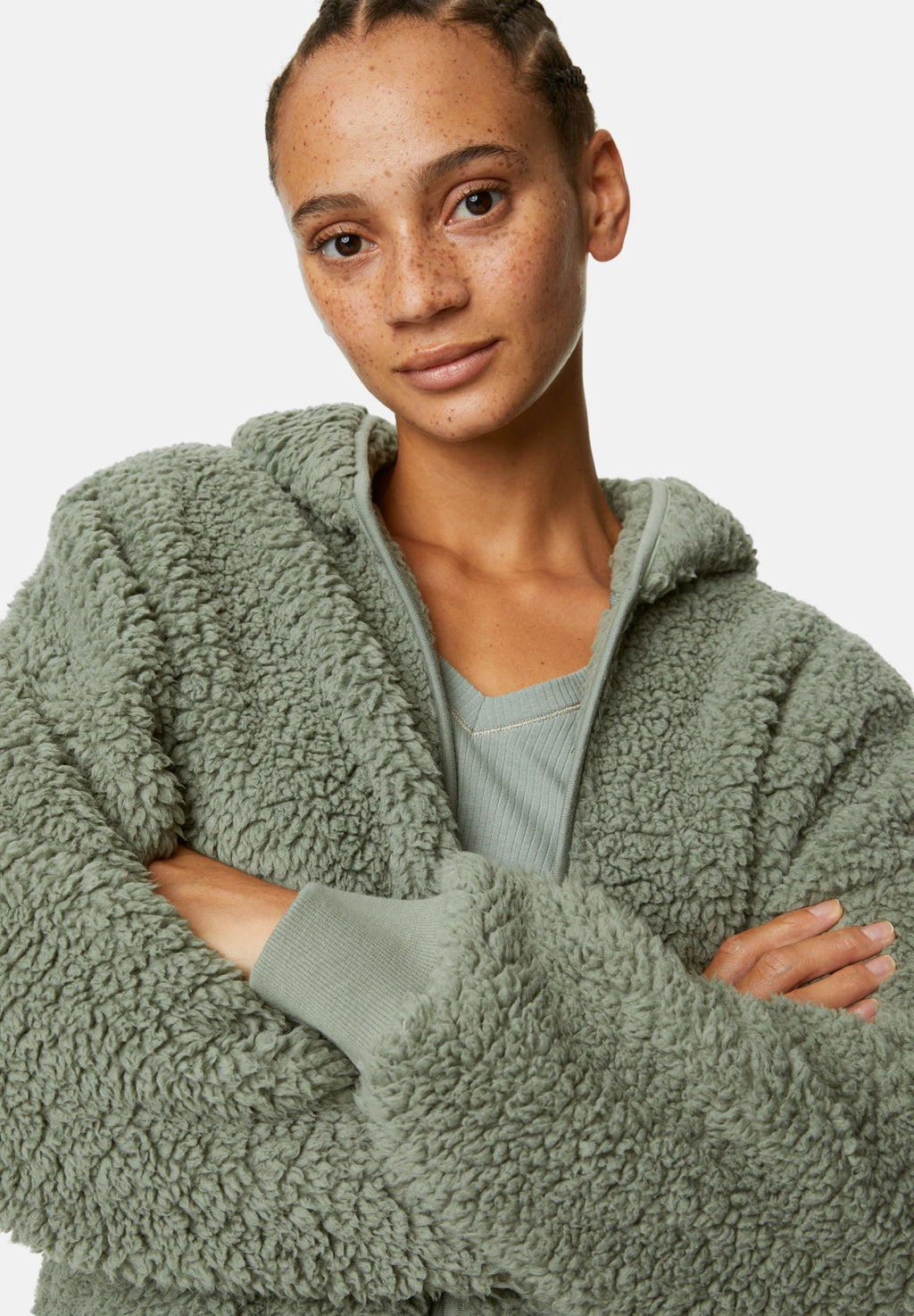 Marks & Spencer TEDDY BORG HOOD