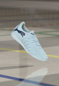 Puma FUTURE 9 PLAY IT - Indoor football boots - icy blue/blue jewel