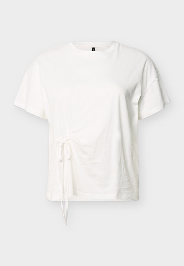 Vero Moda Curve VMCLISA O NECK - Print T-shirt - snow white