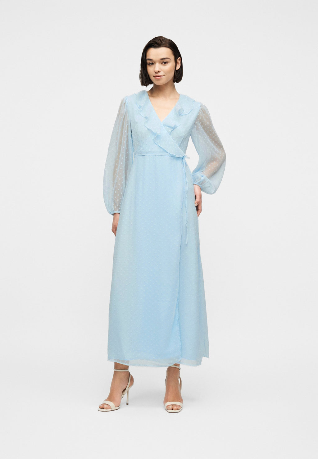 VILA VIEDEE V NECK ANKLE DRESS