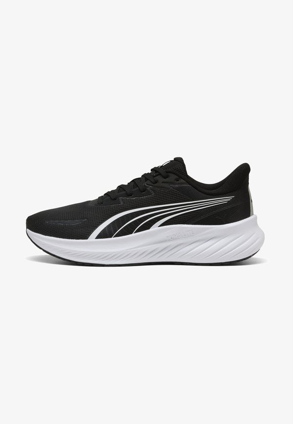 Puma POUNCE LITE 2 LAUFSCHUHE UNISEX - Road running shoes - black- white
