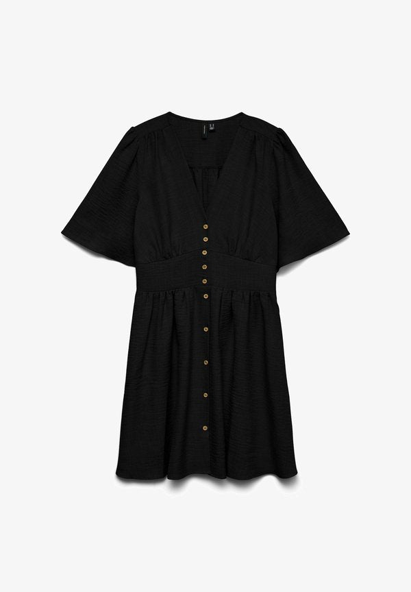 Vero Moda VMMELANEY Short - Day dress - black