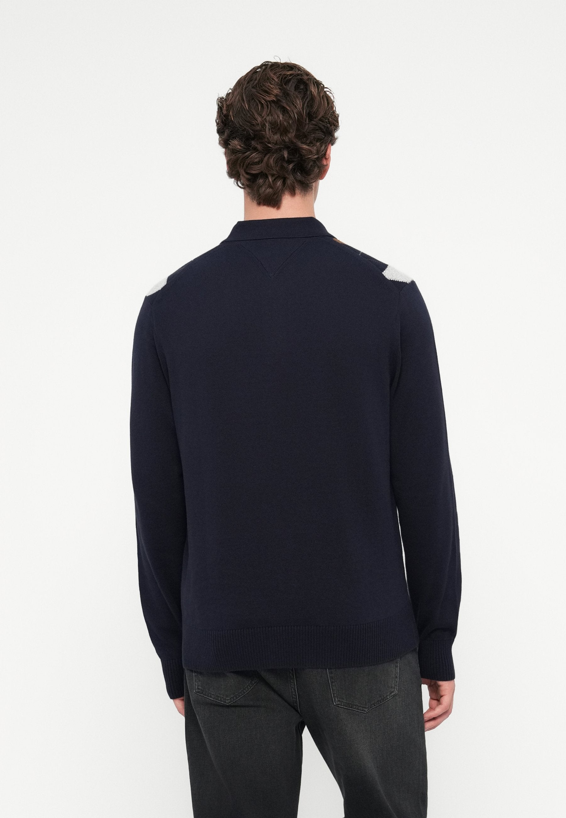 ARGYLE RUGBY COLLAR JUMPER Media 4