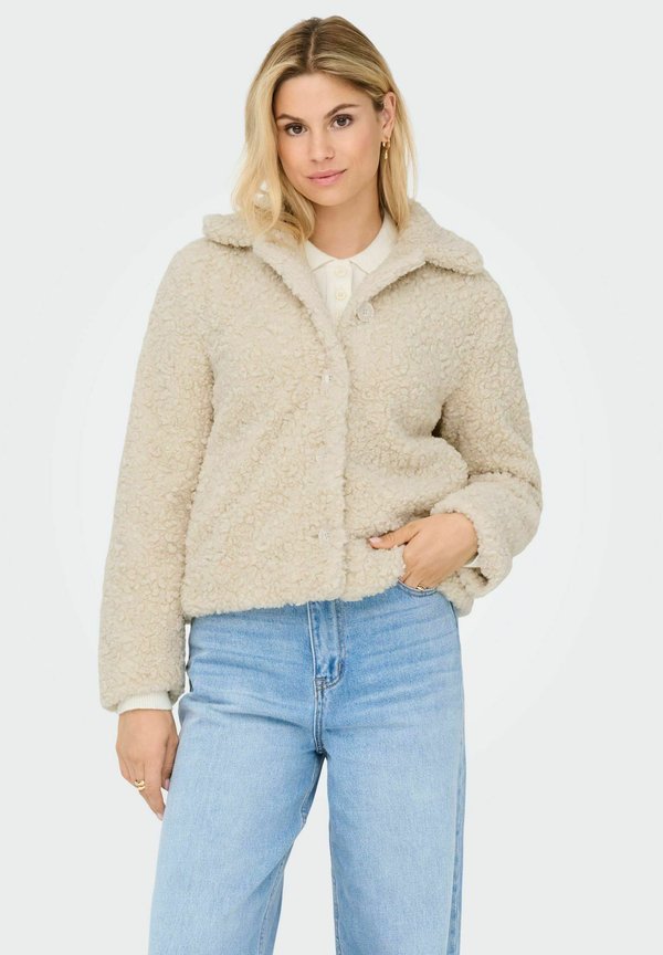 ONLY ONLROSIE - Fleece jacket - pumice stone