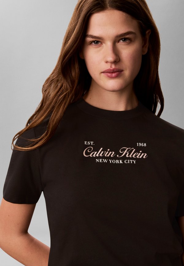 Calvin Klein Jeans CLASSIC SCRIPT TWO TONE TEE