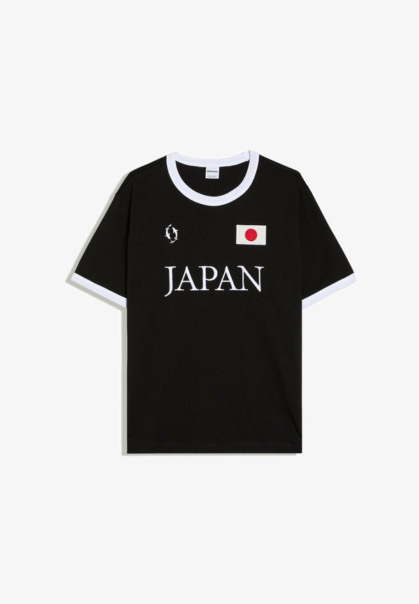 Bershka FOOTBALL WORLD CUP - Print T-shirt - black
