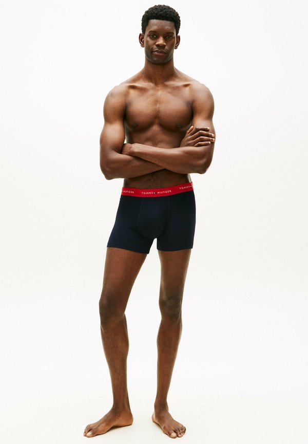 Tommy Hilfiger TOMMY HILFIGER PLUS 3-PACK SIGNATURE LOGO WAISTBAND TRUNKS - Trunks - navy blue/red/white