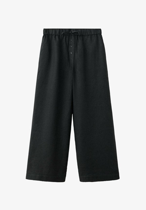 Mango ADULT - Trousers - black