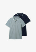 TOM TAILOR 2-PACK - Polo shirt - sky captain blue