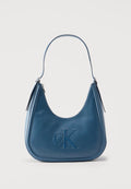 Calvin Klein BOLD CRESCENT BAG - Handbag - blue