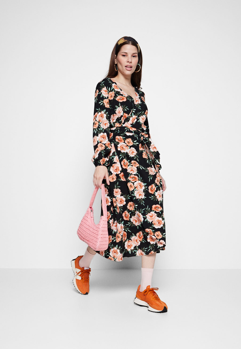 VILA VIDOTTIAS MIDI WRAP DRESS