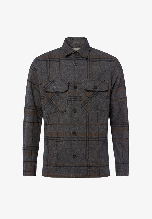 Jack & Jones Over Regular Fit - Shirt - grau beige