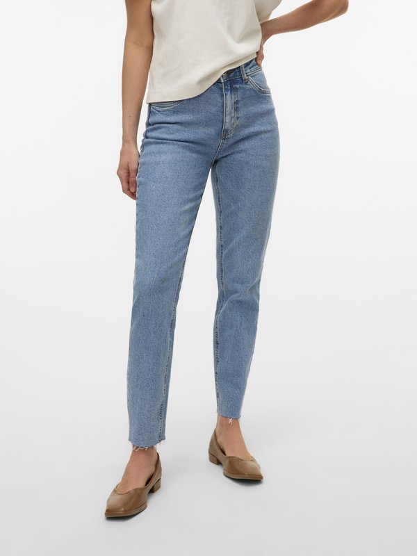 Vero Moda BRENDA  - Straight leg jeans - light blue denim