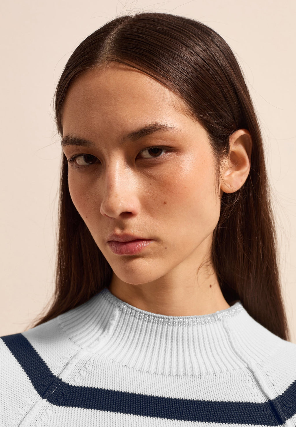 Stefanel STRIPED WITH MOCK NECK