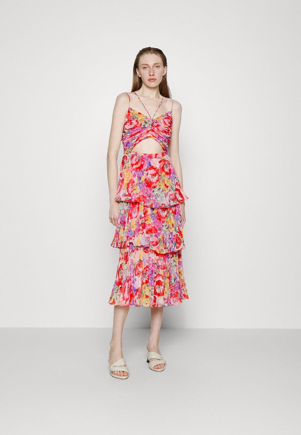 AMUR LUKE PLEATED TIER DRESS
