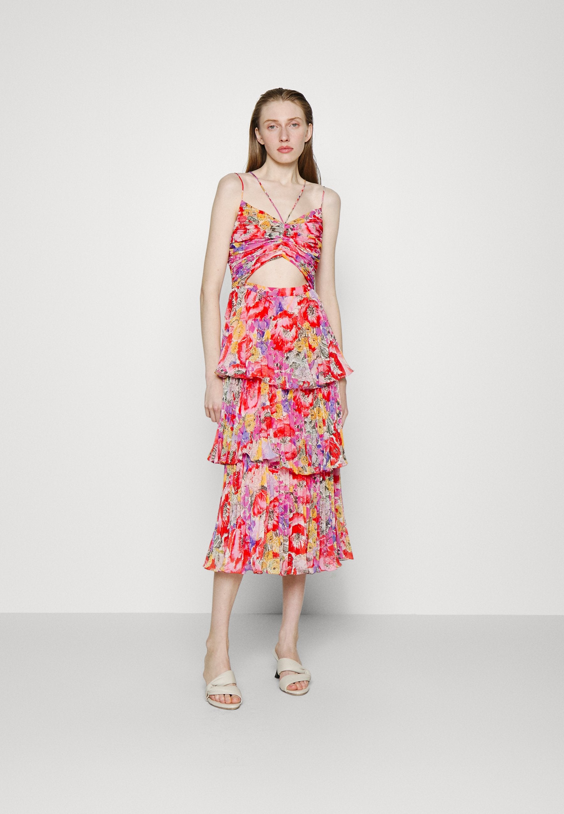 AMUR LUKE PLEATED TIER DRESS