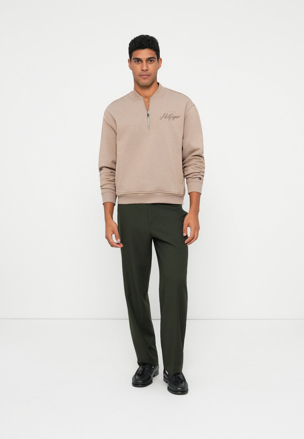 BASEBALL COLLAR QUARTER-ZIP JUMPER Media 2