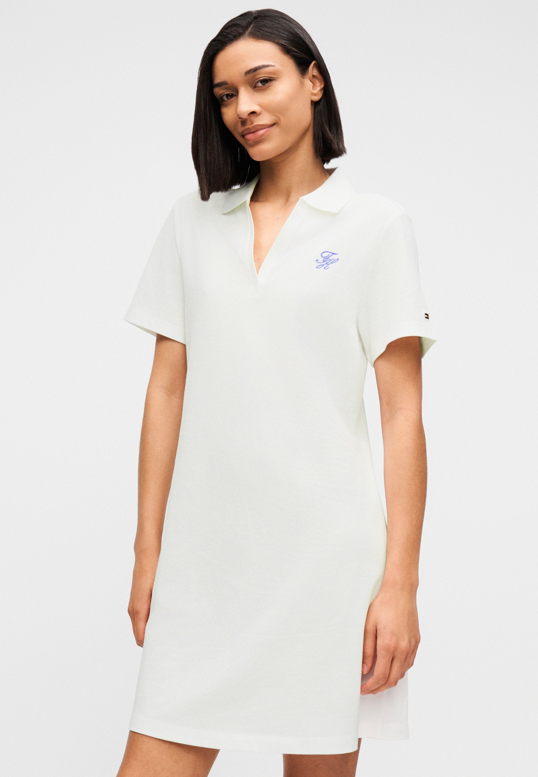 1985 LOGO EMBROIDERY MINI POLO DRESS Media 5