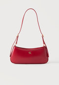 Calvin Klein SMALL SHOULDER BAG - Handbag - bordeaux wine