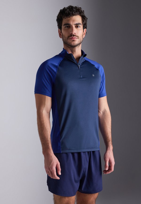 Pier One Sport by Zalando SHORT SLEEVE CYCLING JERSEY WITH 1/4 ZIP AND BACK POCKET