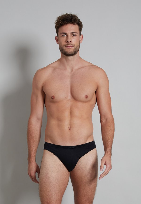 TOM TAILOR 7ER PACK - Briefs - schwarz dunkel uni